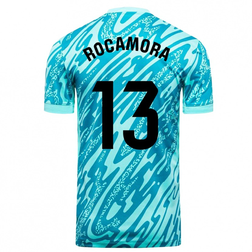 Danxen Men María Rocamora Díaz #13 Sky Blue White Goalkeeper Jersey 2025/26 T-Shirt