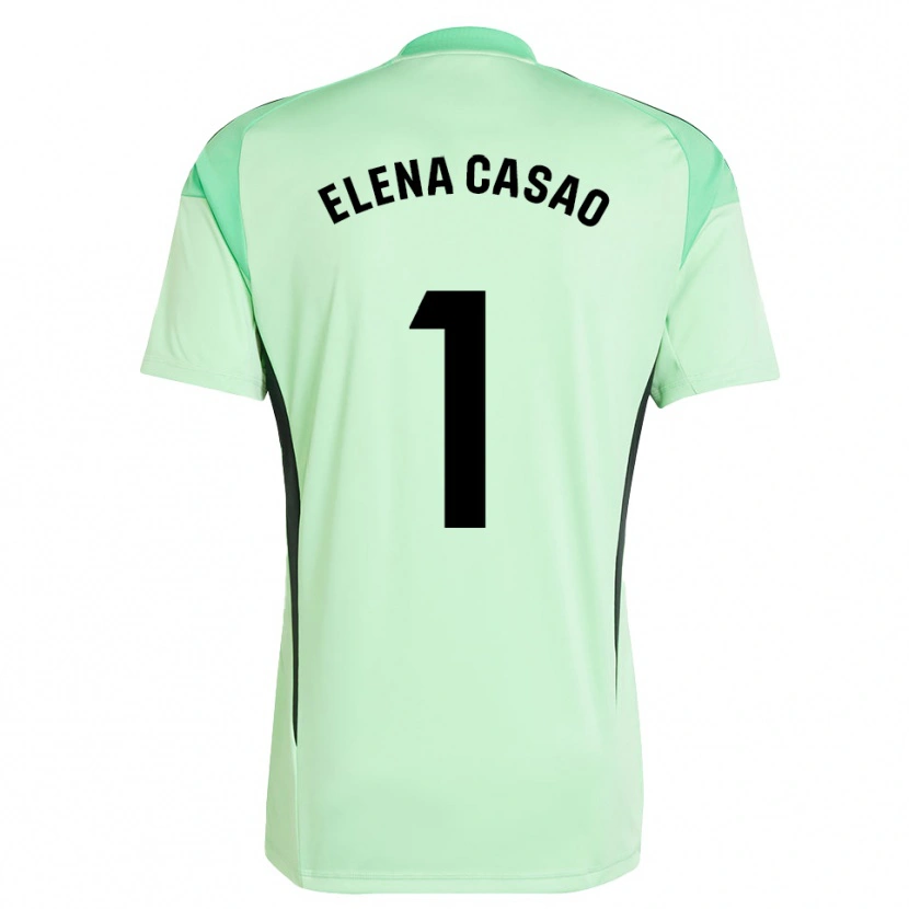 Danxen Men Elena Casao López #1 Light Green Black Goalkeeper Jersey 2025/26 T-Shirt