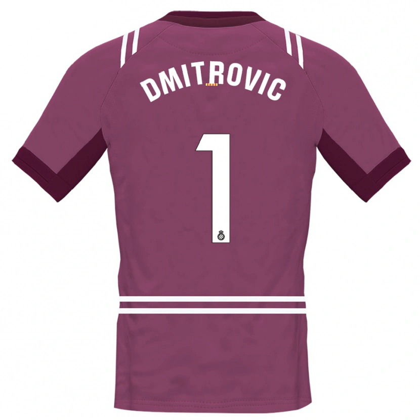 Danxen Men Marko Dmitrovic #1 Burgundy White Goalkeeper Jersey 2025/26 T-Shirt