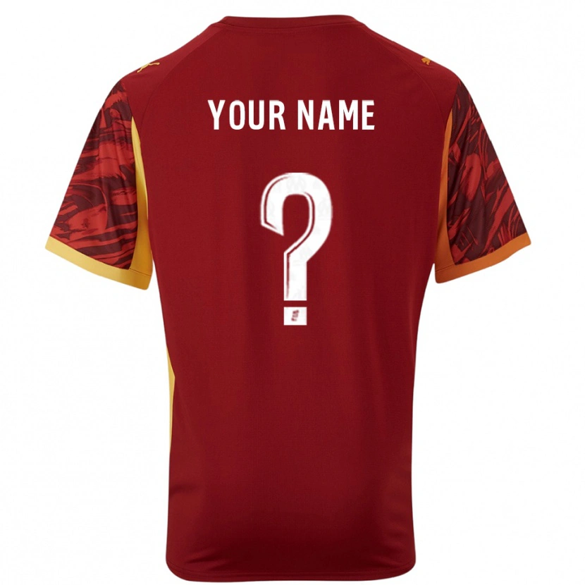 Danxen Men Olympique Marseille Burgundy Brown Goalkeeper Jersey 2025/26 T-Shirt