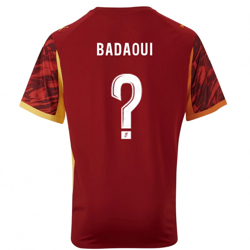 Danxen Men Yassine Badaoui #0 Burgundy Brown Goalkeeper Jersey 2025/26 T-Shirt