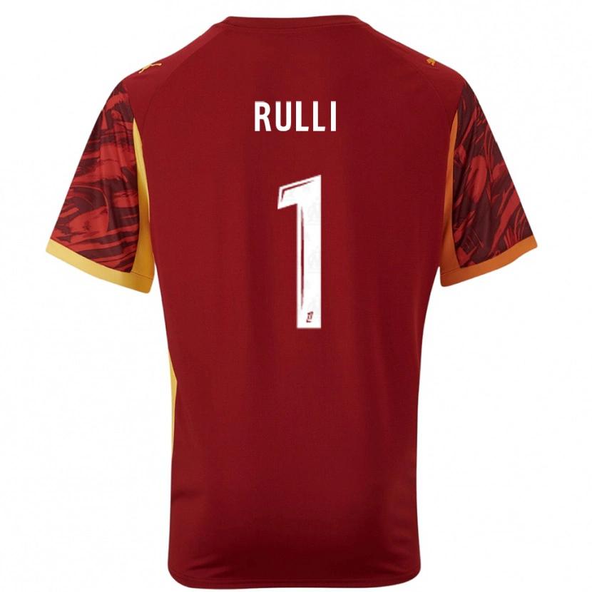 Danxen Men Gerónimo Rulli #1 Burgundy Brown Goalkeeper Jersey 2025/26 T-Shirt