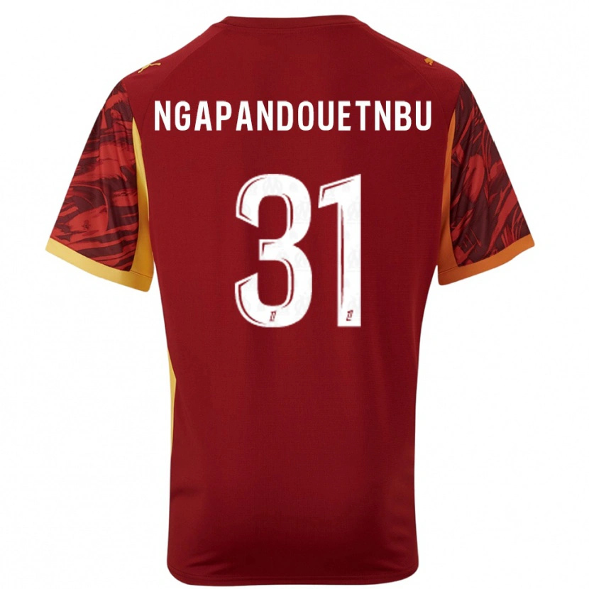 Danxen Men Simon Ngapandouetnbu #31 Burgundy Brown Goalkeeper Jersey 2025/26 T-Shirt
