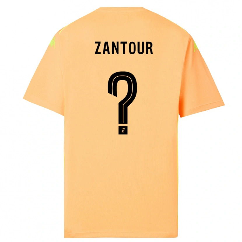 Danxen Men Ishaq Zantour #0 Light Orange Black Goalkeeper Jersey 2025/26 T-Shirt