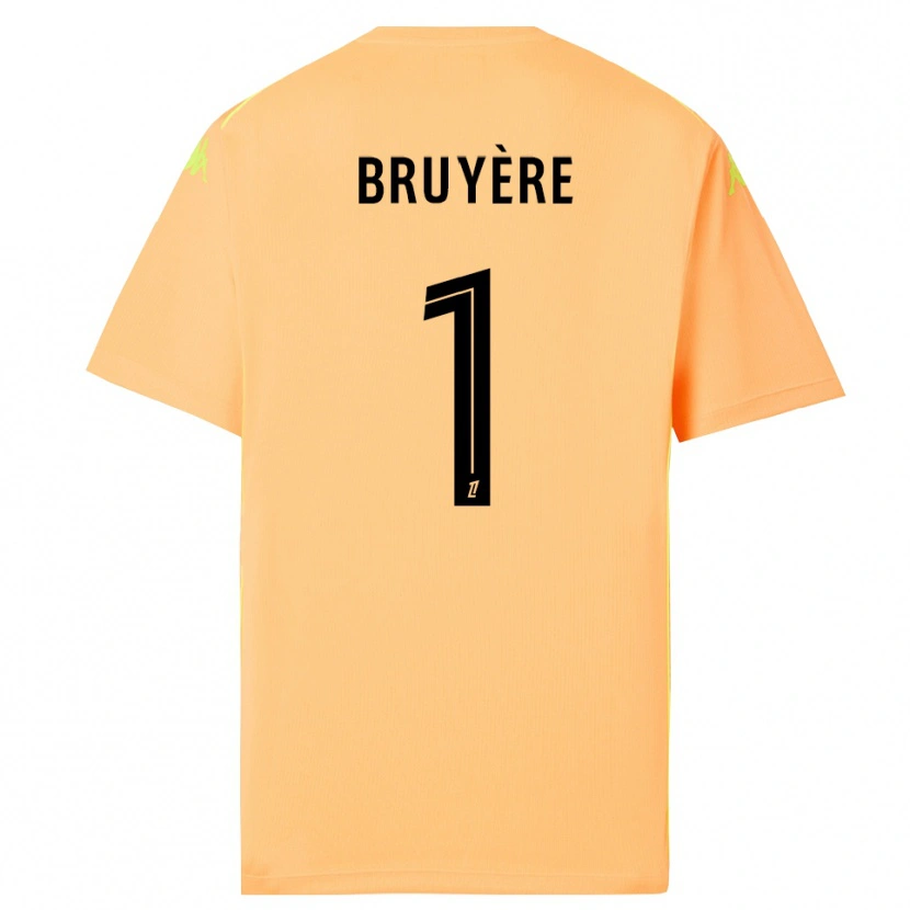 Danxen Men Théo Bruyère #1 Light Orange Black Goalkeeper Jersey 2025/26 T-Shirt