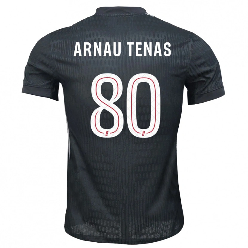 Danxen Men Arnau Tenas #80 Dark Gray Black Goalkeeper Jersey 2025/26 T-Shirt