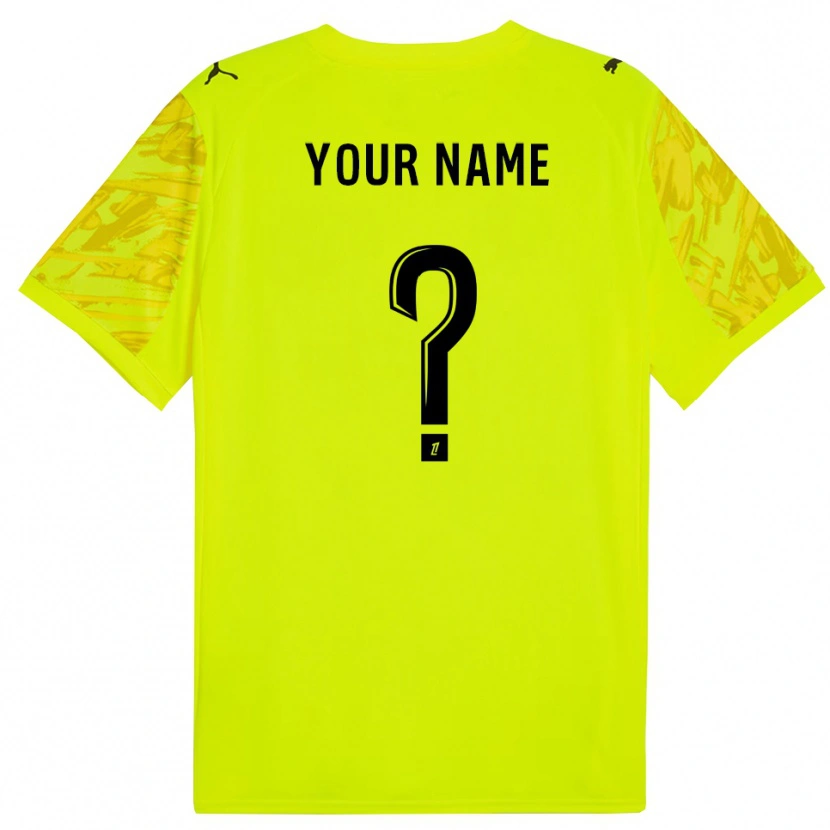 Danxen Men Stade Reims Fluorescent Green Yellow Goalkeeper Jersey 2025/26 T-Shirt