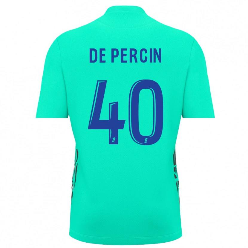 Danxen Men Théo De Percin #40 Aquamarine Blue Goalkeeper Jersey 2025/26 T-Shirt