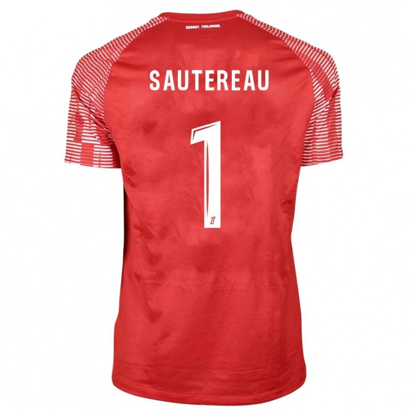 Danxen Men Enzo Sautereau #1 Red White Goalkeeper Jersey 2025/26 T-Shirt