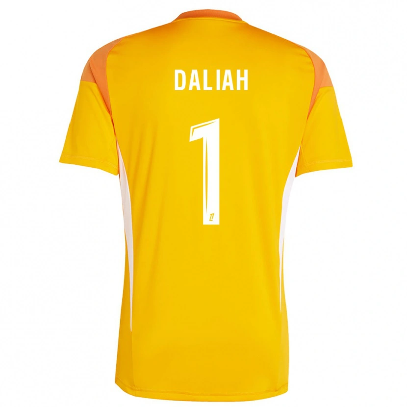 Danxen Men Leny Daliah #1 Light Orange White Goalkeeper Jersey 2025/26 T-Shirt