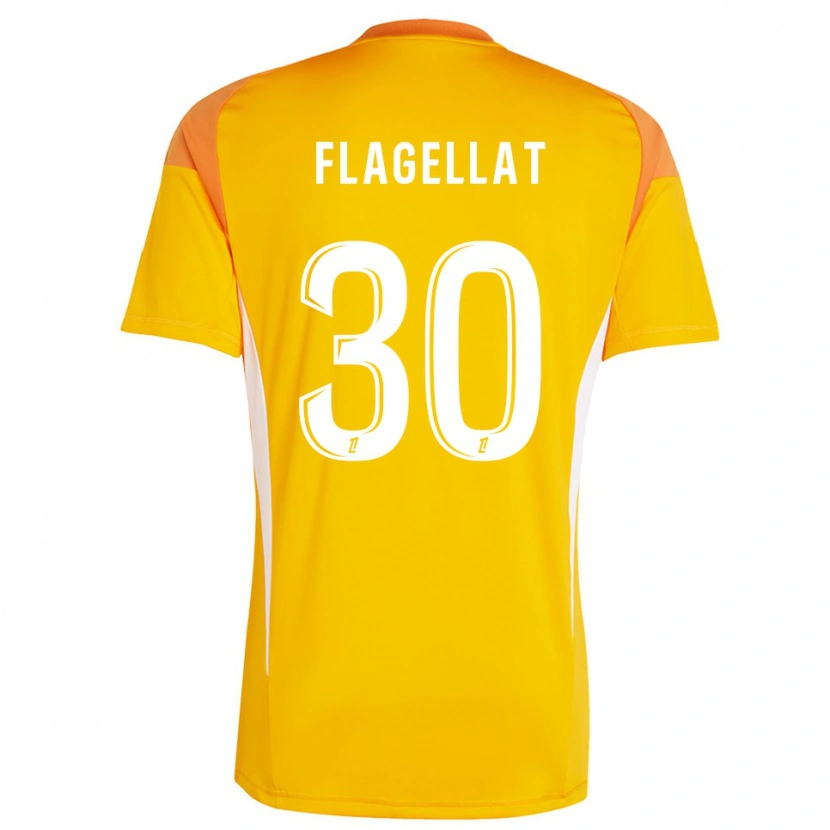 Danxen Men Alizée Flagellat #30 Light Orange White Goalkeeper Jersey 2025/26 T-Shirt