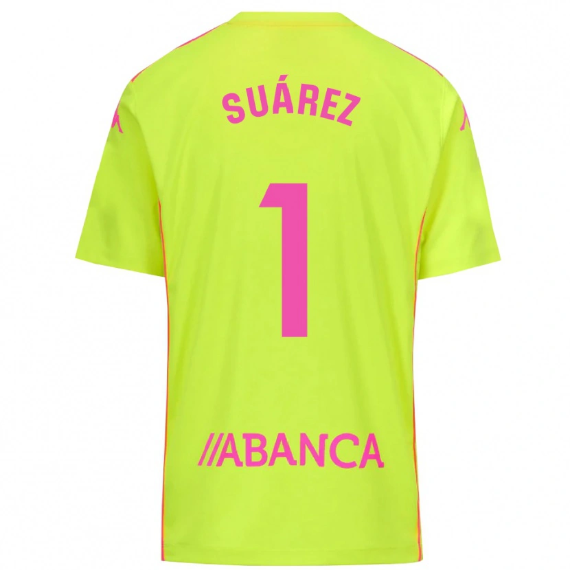 Danxen Men Brais Suárez #1 Yellow Green Goalkeeper Jersey 2025/26 T-Shirt