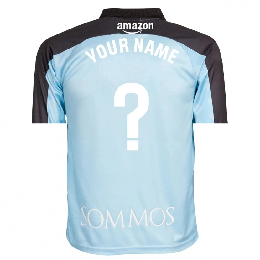 Danxen Men SD Huesca Light Blue Black Goalkeeper Jersey 2025/26 T-Shirt