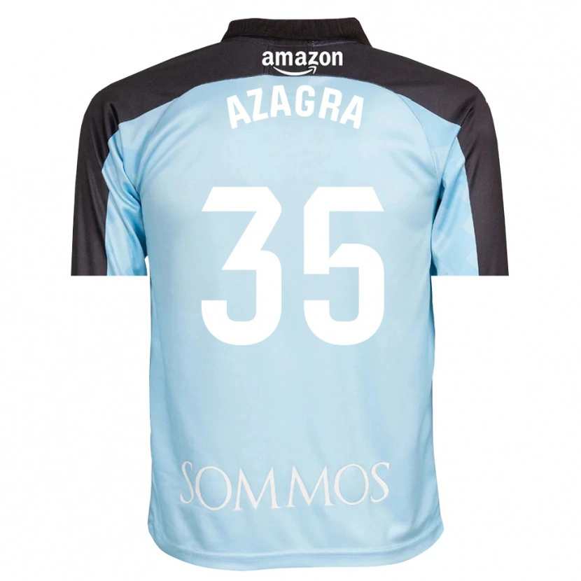 Danxen Men Nico Azagra #35 Light Blue Black Goalkeeper Jersey 2025/26 T-Shirt