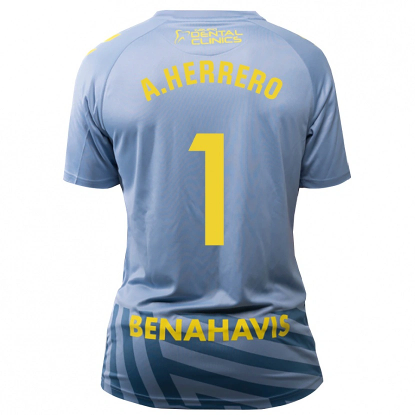 Danxen Men Alfonso Herrero #1 Lightsteel Blue Goalkeeper Jersey 2025/26 T-Shirt