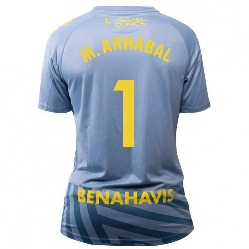 Danxen Men María Arrabal Martin #1 Lightsteel Blue Goalkeeper Jersey 2025/26 T-Shirt