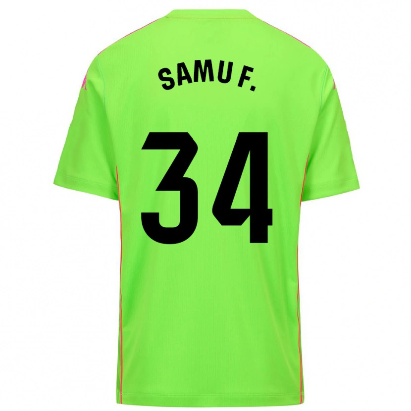 Danxen Men Samu Fernández #34 Lirme Deep Pink Goalkeeper Jersey 2025/26 T-Shirt