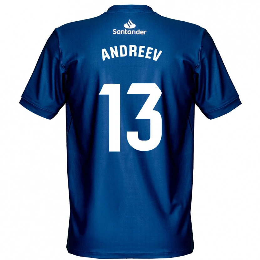 Danxen Men Plamen Andreev #13 Royal Blue White Goalkeeper Jersey 2025/26 T-Shirt