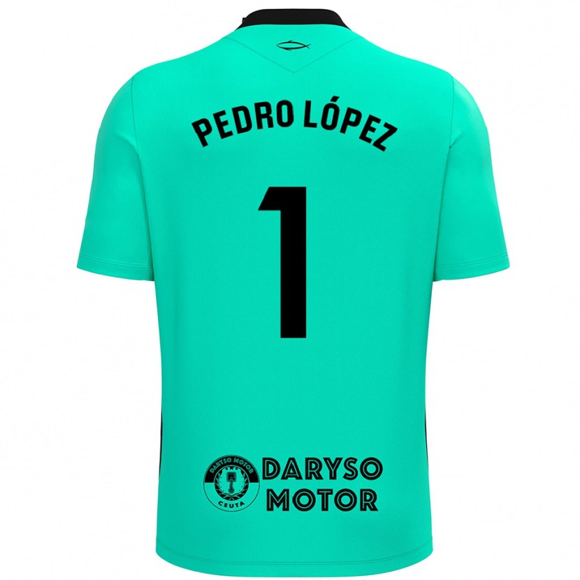 Danxen Men Pedro López #1 Turquoise Black Goalkeeper Jersey 2025/26 T-Shirt