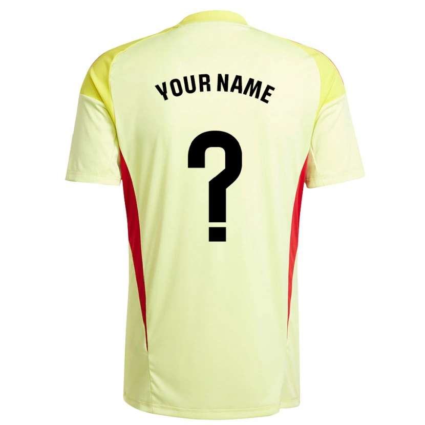 Danxen Men Albacete Balompié Light Yellow Red Goalkeeper Jersey 2025/26 T-Shirt