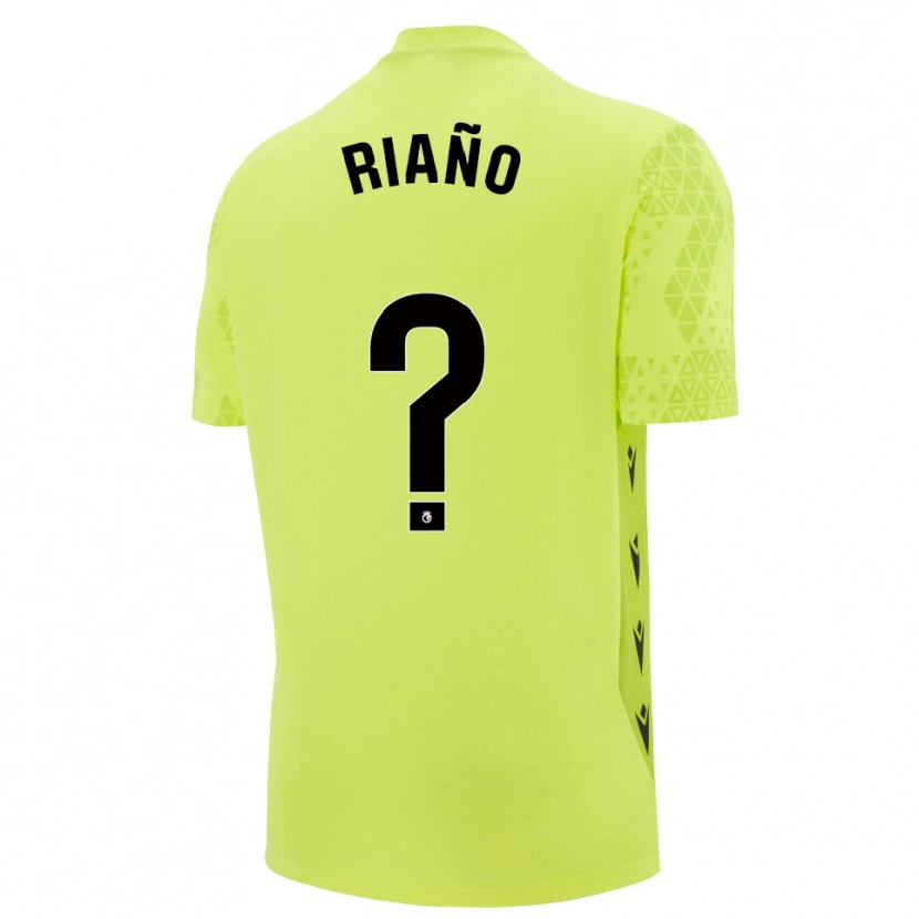 Danxen Men Marcos Riaño #0 Yellow Green Black Goalkeeper Jersey 2025/26 T-Shirt