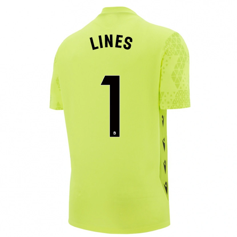 Danxen Men Laura Inés Aguilar #1 Yellow Green Black Goalkeeper Jersey 2025/26 T-Shirt