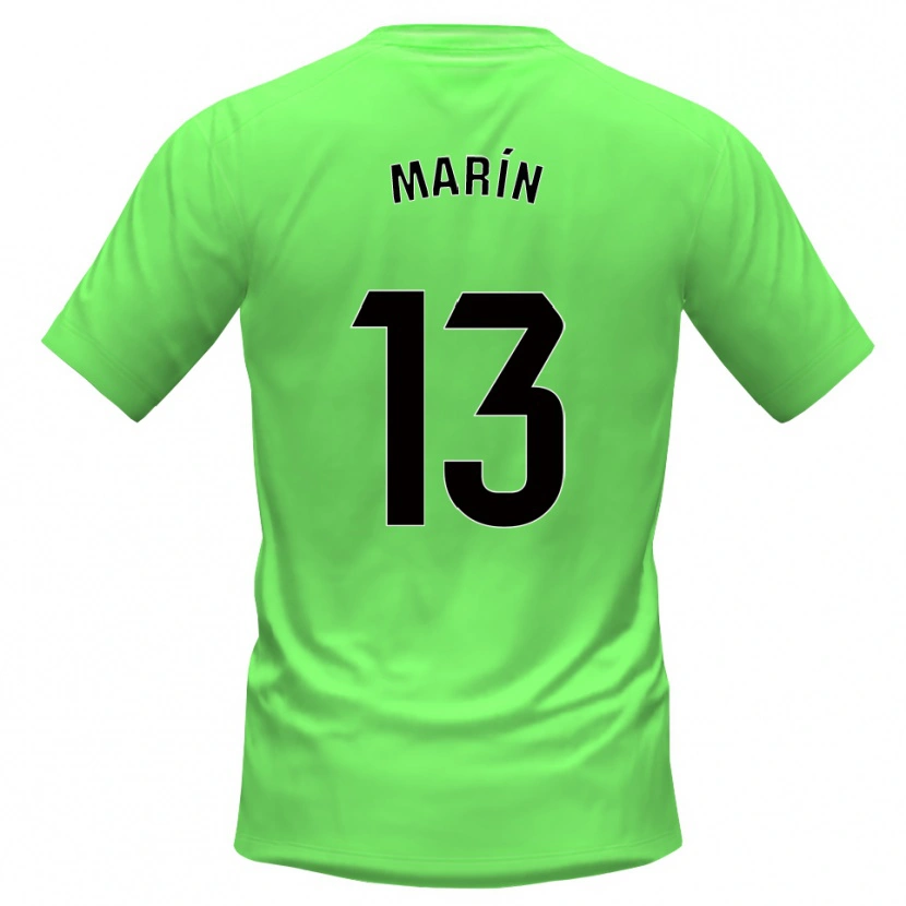 Danxen Men Carlos Marín #13 Green Black Goalkeeper Jersey 2025/26 T-Shirt