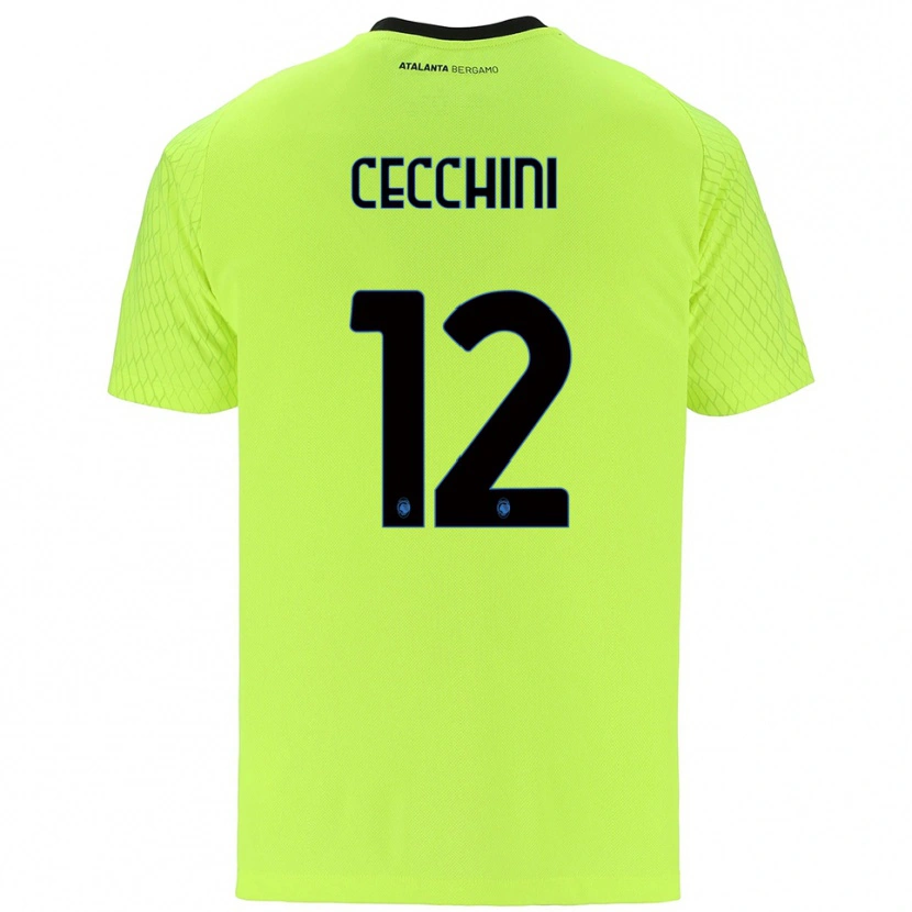 Danxen Men Filippo Cecchini #12 Yellow Green Red Goalkeeper Jersey 2025/26 T-Shirt