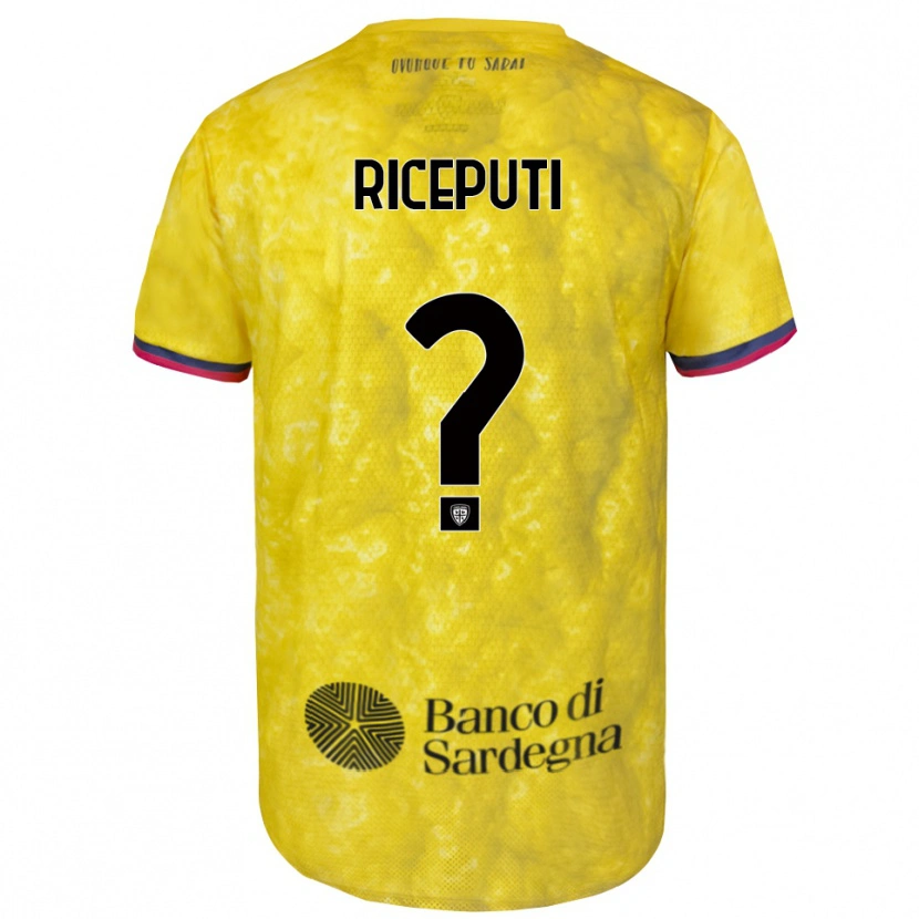 Danxen Men Davide Riceputi #0 Yellow Black Goalkeeper Jersey 2025/26 T-Shirt