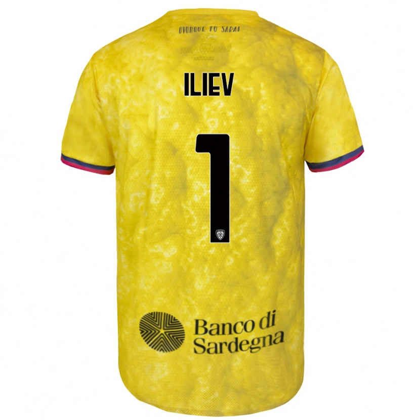 Danxen Men Velizar-Iliya Iliev #1 Yellow Black Goalkeeper Jersey 2025/26 T-Shirt