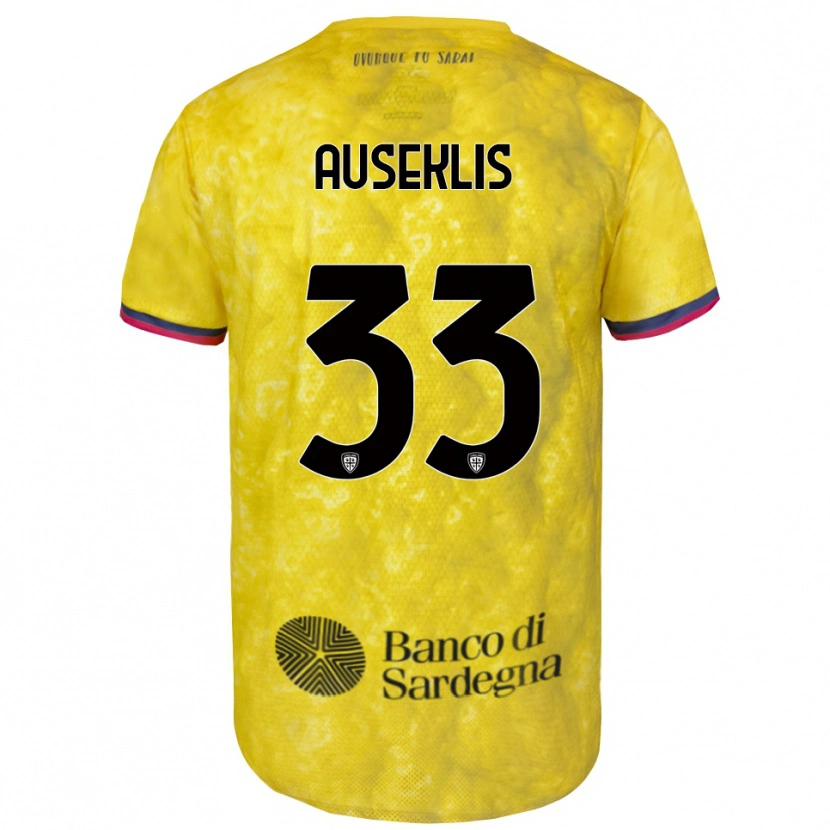 Danxen Men Henrijs Auseklis #33 Yellow Black Goalkeeper Jersey 2025/26 T-Shirt