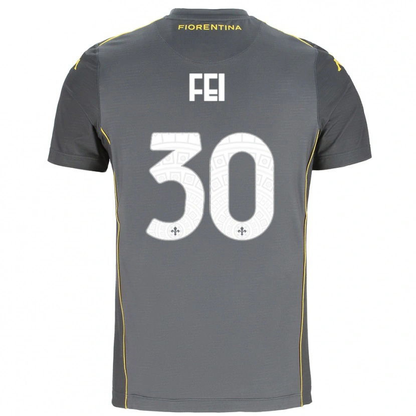 Danxen Men Gianmaria Fei #30 Dark Gray Yellow Goalkeeper Jersey 2025/26 T-Shirt