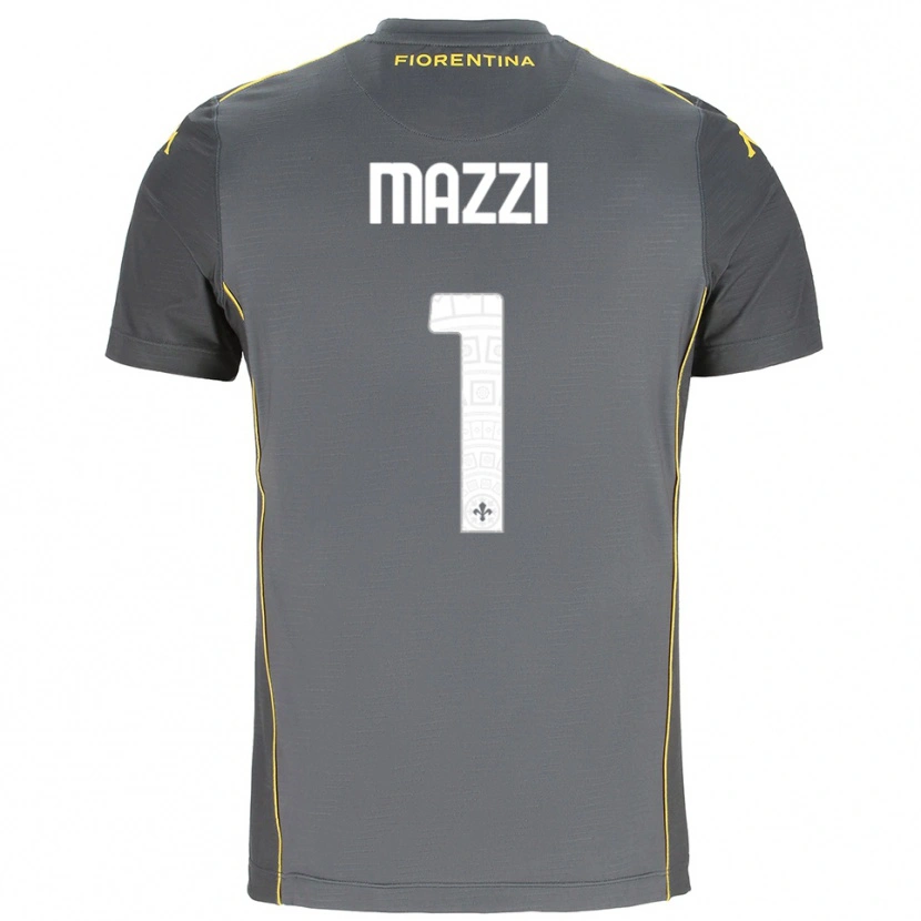 Danxen Men Tommaso Mazzi #1 Dark Gray Yellow Goalkeeper Jersey 2025/26 T-Shirt