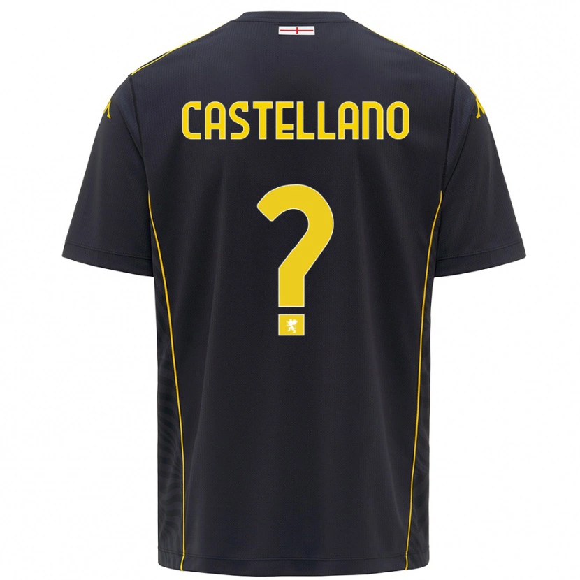 Danxen Men Cristiano Castellano #0 Black Yellow Goalkeeper Jersey 2025/26 T-Shirt