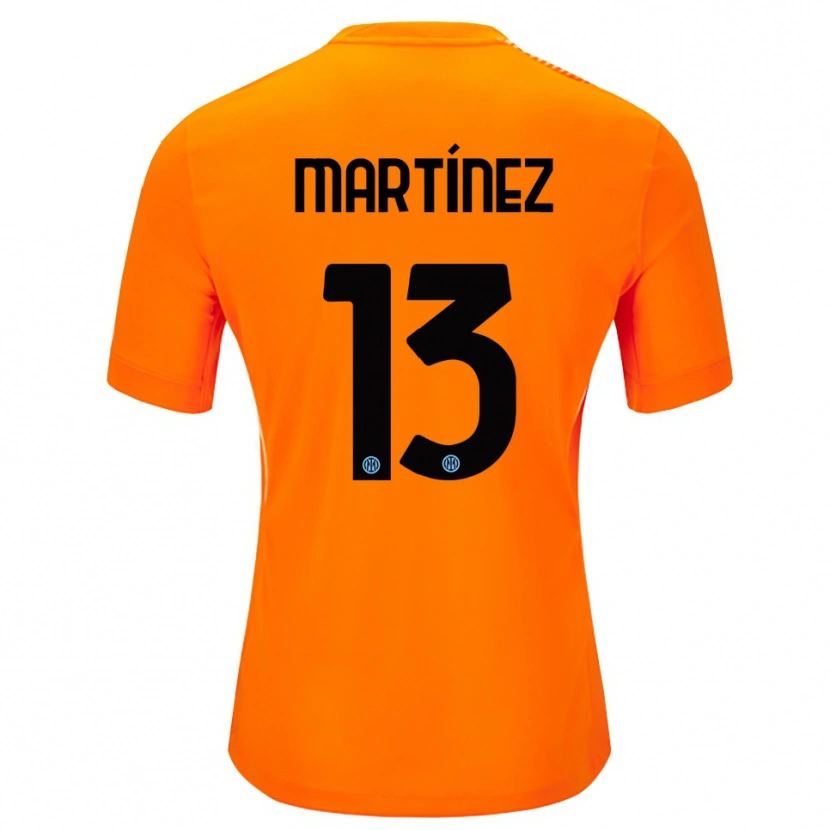 Danxen Men Josep Martínez #13 Light Orange Black Goalkeeper Jersey 2025/26 T-Shirt