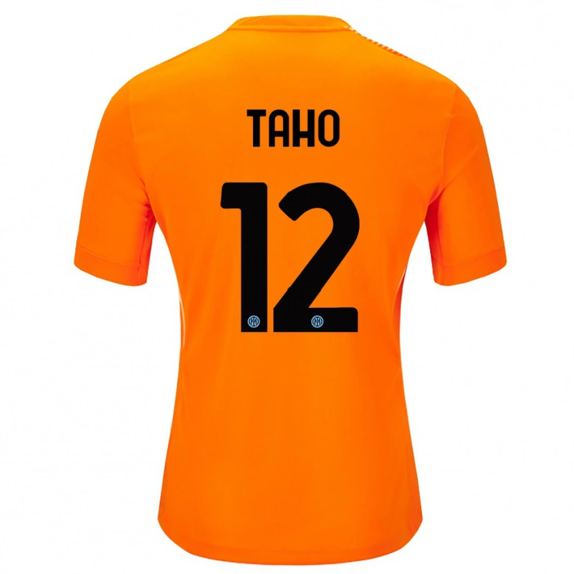 Danxen Men Alain Taho #12 Light Orange Black Goalkeeper Jersey 2025/26 T-Shirt