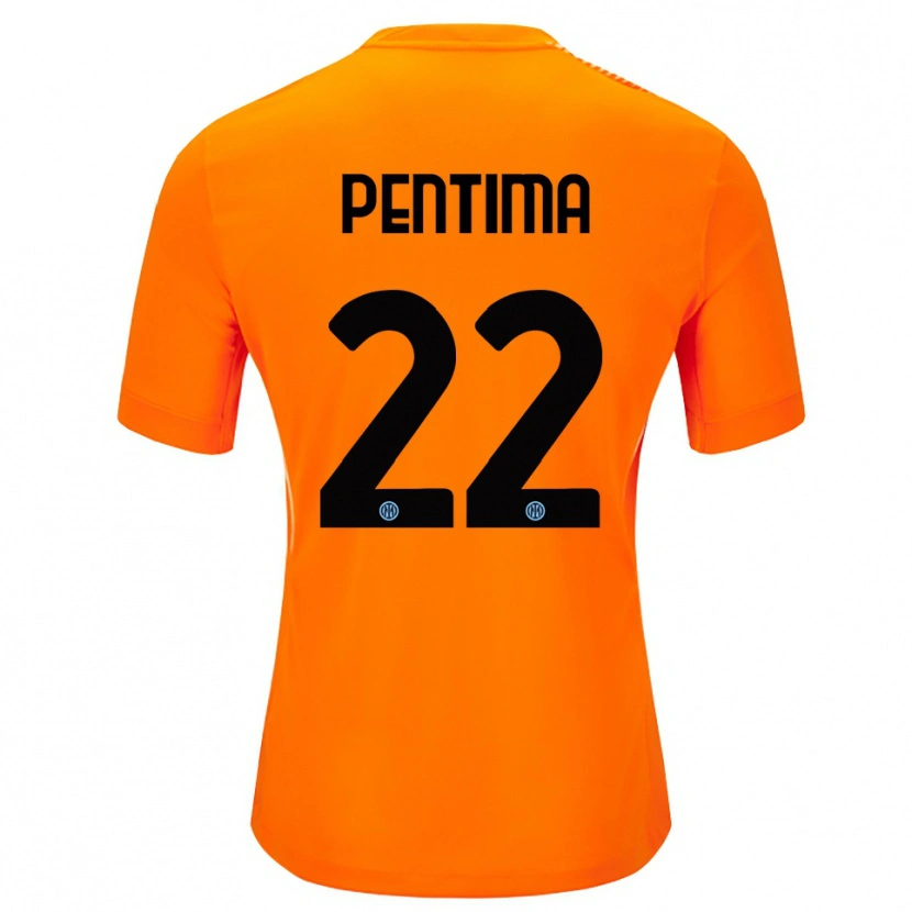 Danxen Men Alessandro Pentima #22 Light Orange Black Goalkeeper Jersey 2025/26 T-Shirt