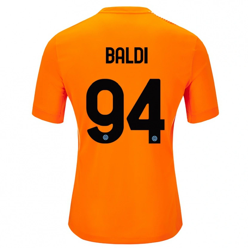 Danxen Men Rachele Baldi #94 Light Orange Black Goalkeeper Jersey 2025/26 T-Shirt