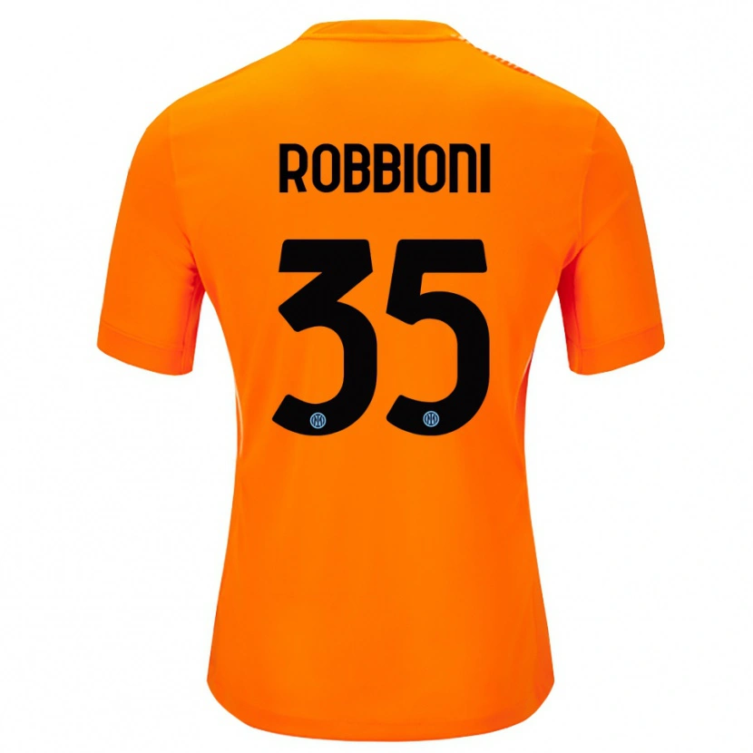 Danxen Men Matilde Robbioni #35 Light Orange Black Goalkeeper Jersey 2025/26 T-Shirt