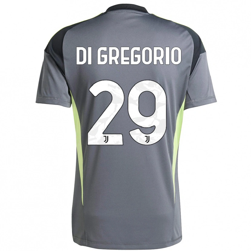 Danxen Men Michele Di Gregorio #29 Dark Gray White Goalkeeper Jersey 2025/26 T-Shirt