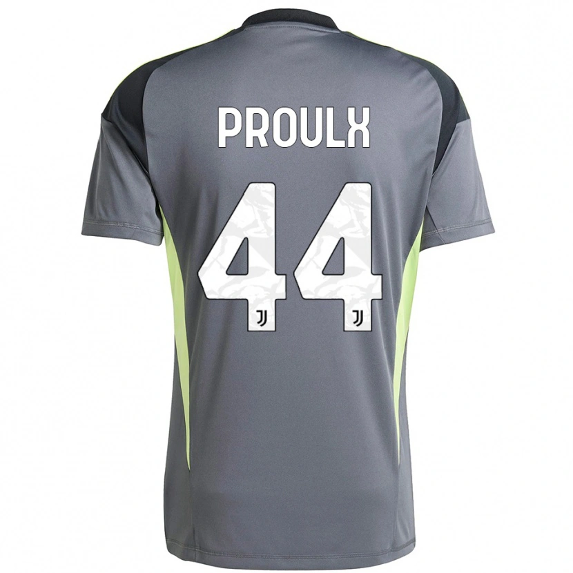 Danxen Men Lysianne Proulx #44 Dark Gray White Goalkeeper Jersey 2025/26 T-Shirt