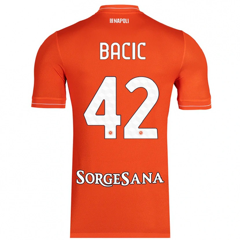 Danxen Men Doris Bačić #42 Orange Red White Goalkeeper Jersey 2025/26 T-Shirt