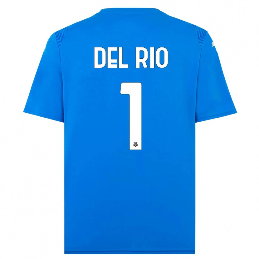 Danxen Men Davide Del Rio #1 Blue White Goalkeeper Jersey 2025/26 T-Shirt