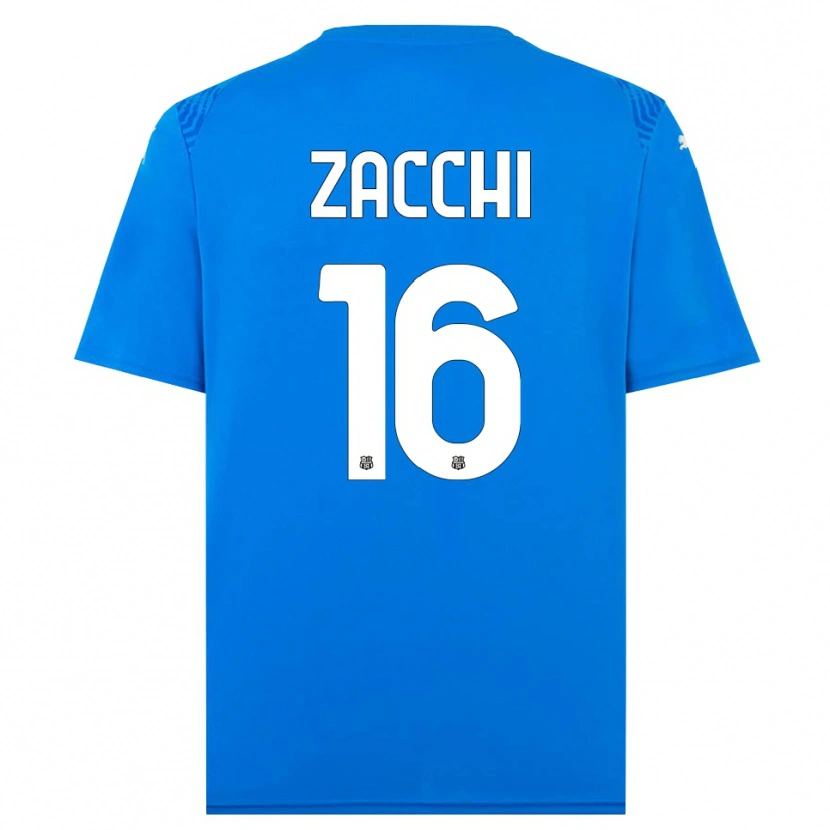 Danxen Men Gioele Zacchi #16 Blue White Goalkeeper Jersey 2025/26 T-Shirt