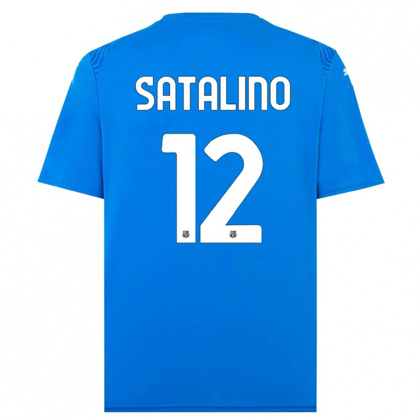 Danxen Men Giacomo Satalino #12 Blue White Goalkeeper Jersey 2025/26 T-Shirt