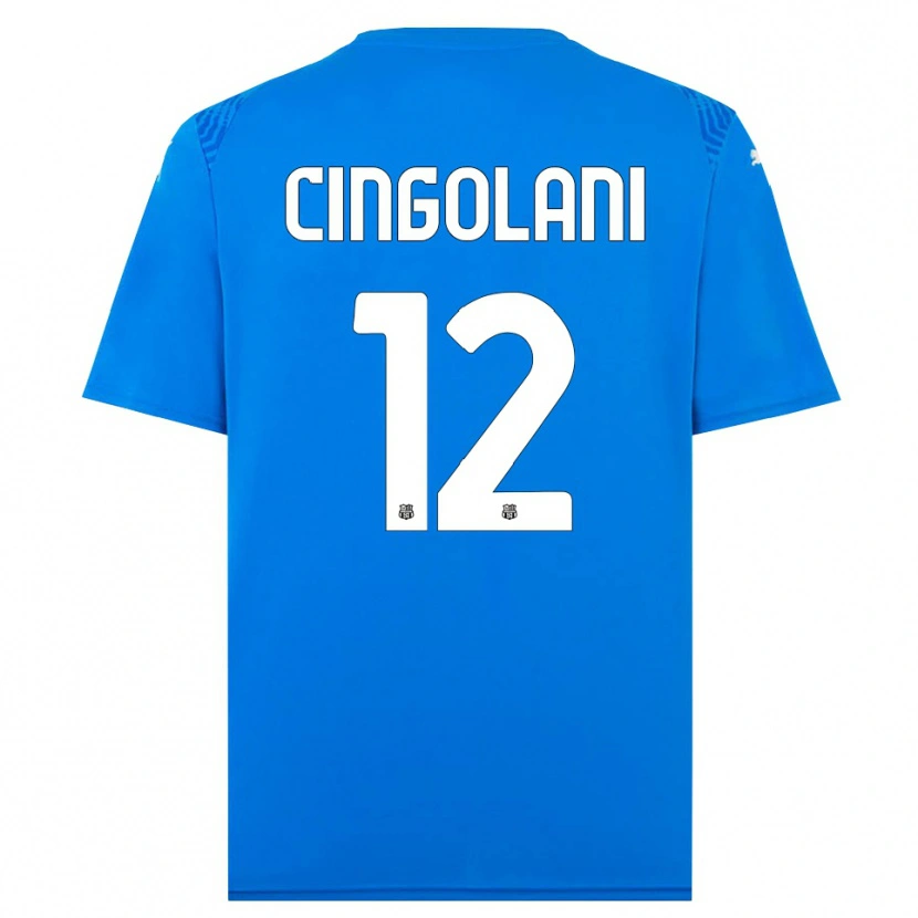 Danxen Men Matteo Cingolani #12 Blue White Goalkeeper Jersey 2025/26 T-Shirt