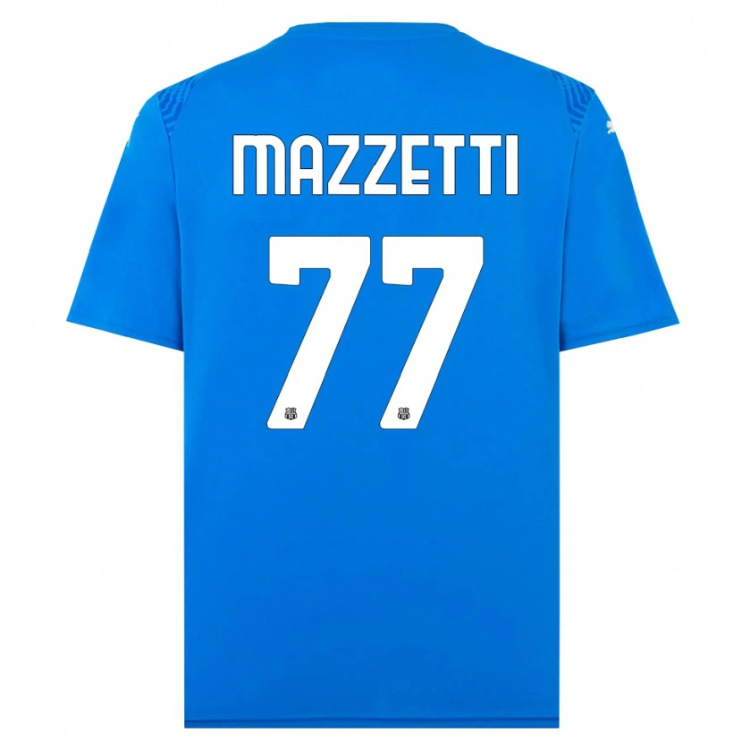 Danxen Men Riccardo Mazzetti #77 Blue White Goalkeeper Jersey 2025/26 T-Shirt