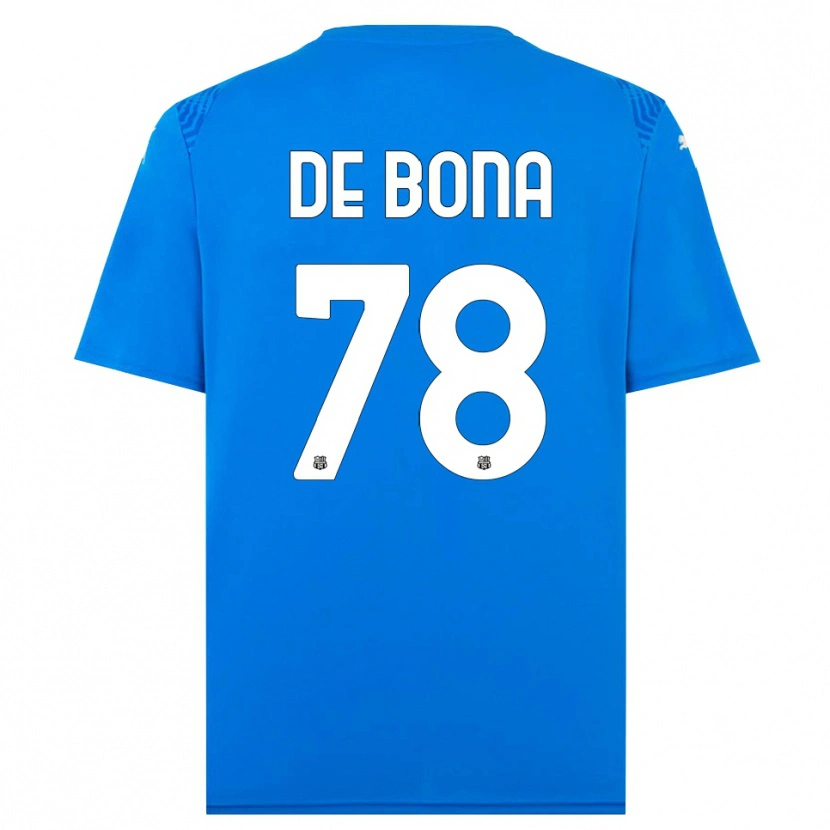 Danxen Men Francesca De Bona #78 Blue White Goalkeeper Jersey 2025/26 T-Shirt