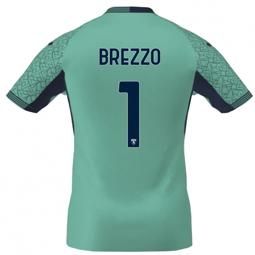 Danxen Men Matteo Brezzo #1 Blue Lagoon Goalkeeper Jersey 2025/26 T-Shirt