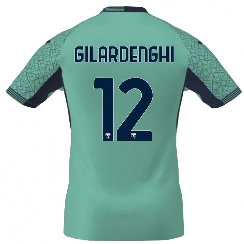 Danxen Men Riccardo Gilardenghi #12 Blue Lagoon Goalkeeper Jersey 2025/26 T-Shirt